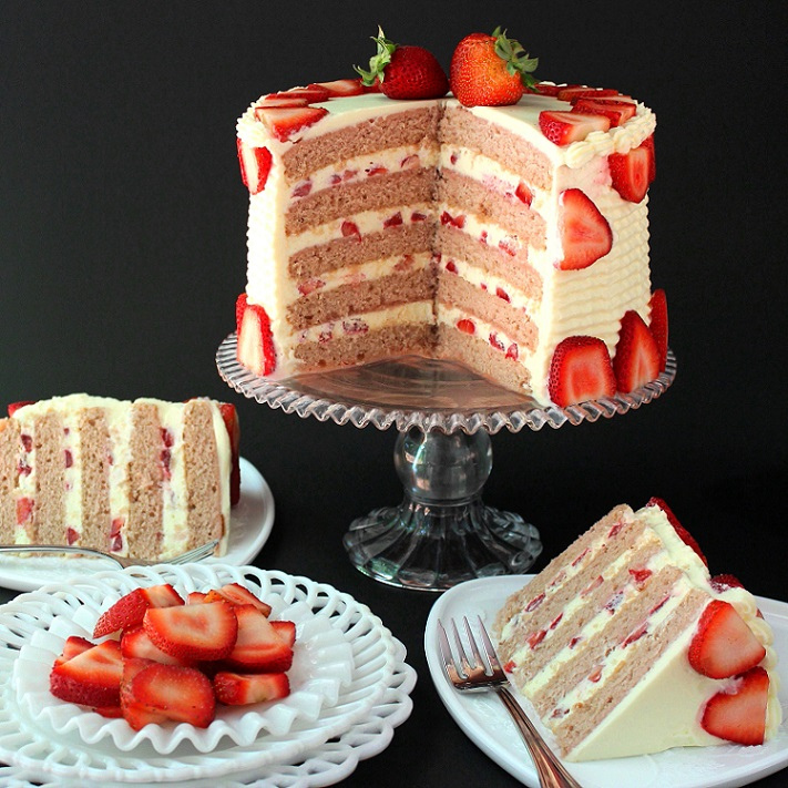 Gâteau aux fraises pour accueillir le beau temps3