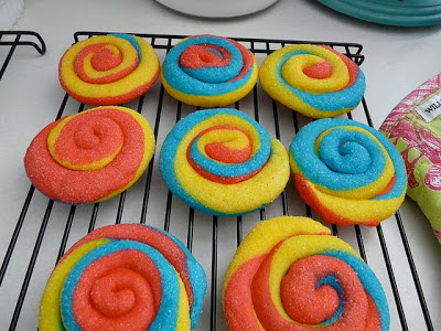 Biscuits spirale arc en ciel6