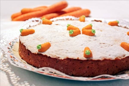 Gâteau moelleux aux carottes et aux noisettes