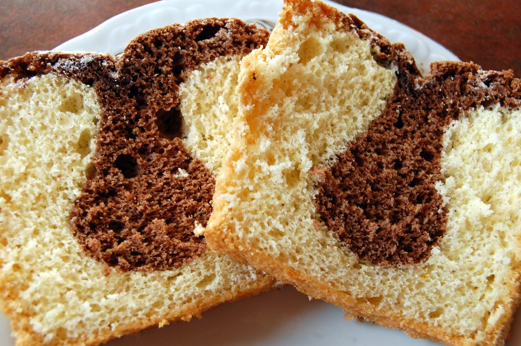 Cake marbré chocolat vanille4