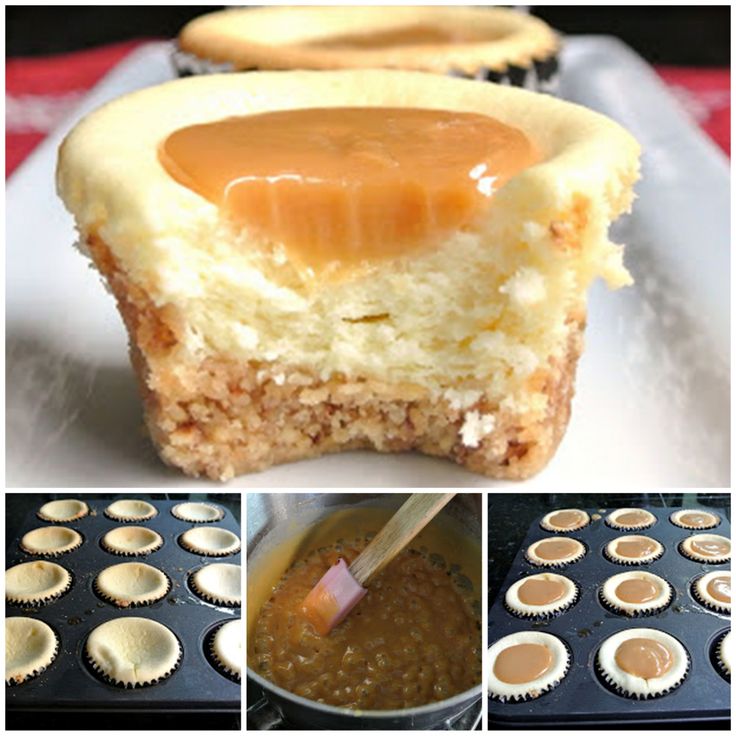 Cheesecake cupcake au caramel3
