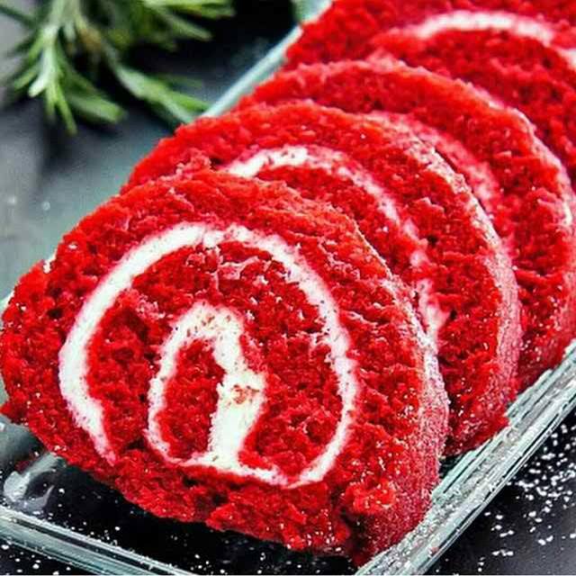 Gâteau roulé red velvet