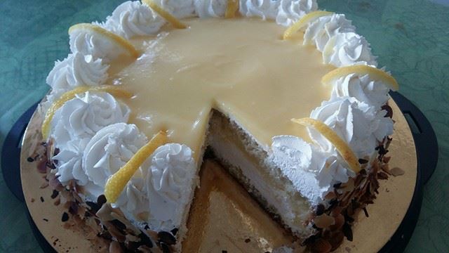 Layer Cake Maroc, génoise choco, crème fouettée mascarpone citron